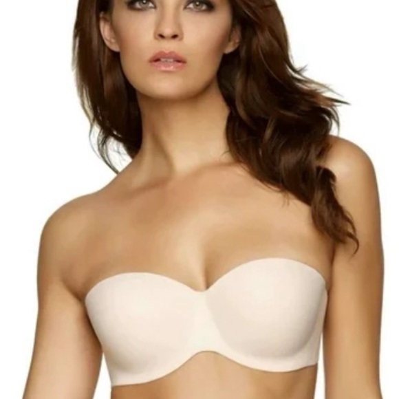 Felina Hint of Skin Strapless Bra 6202 Contour Demi 36D New with Flaw - Picture 2 of 7